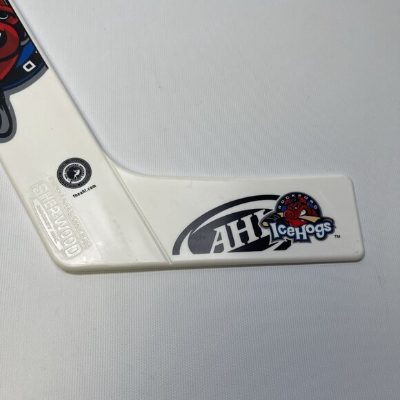 Rockford IceHogs Official AHL SHER-WOOD Mini Goalie Hockey Stick NEW - Picture 4 of 6